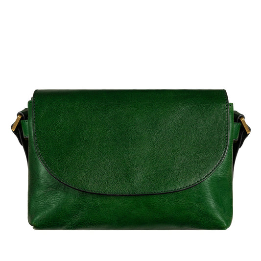 Grüne Schultertasche aus Leder - SOPHIE'S CHOICE - alaabouch.de
