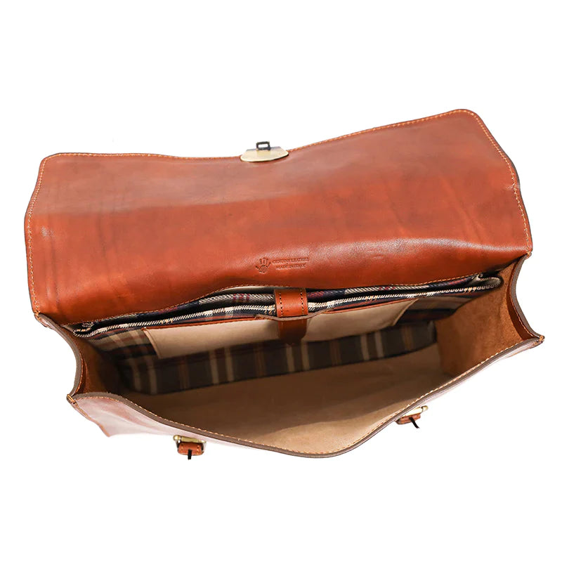 Vielseitige Lederaktentasche mit Riemen – Konvertierbar zum Rucksack  - The Glass Menagerie - alaabouch.de