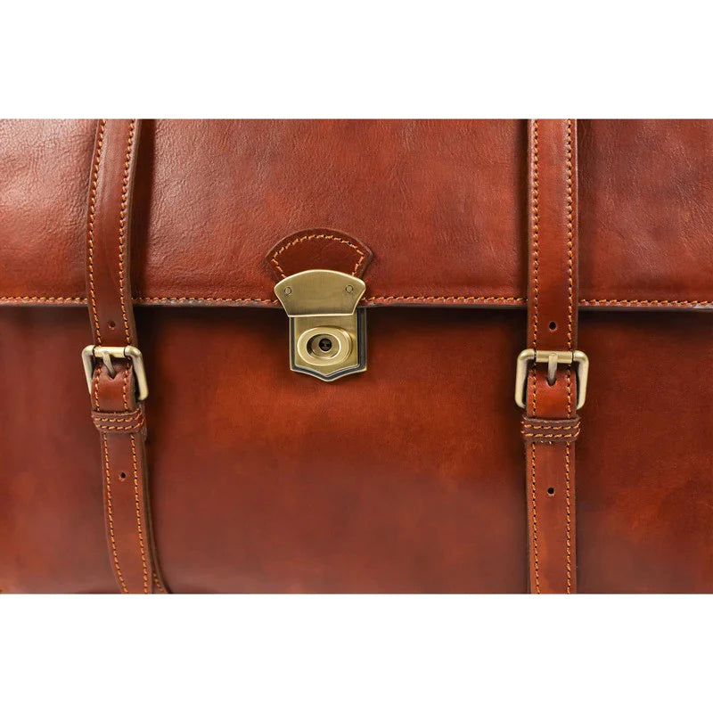 Vielseitige Lederaktentasche mit Riemen – Konvertierbar zum Rucksack  - The Glass Menagerie - alaabouch.de